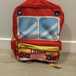 Toddler Firetruck Backpack