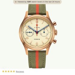 Seagull 1963 Bronze Lume Edition 40mm Mechanical Watch Sapphire Crystal