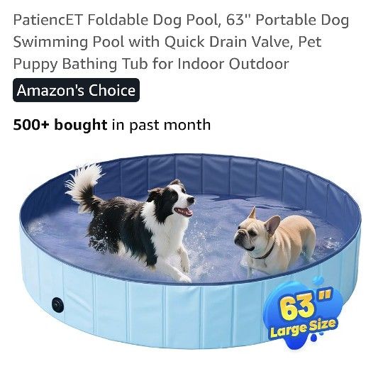 Pet Pool (or small kids?) Foldable 12 X 63