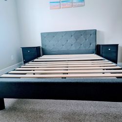 Zinus Shalini Upholstered Platform Bed Frame