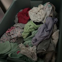Container Of Baby Girl’s Clothes  