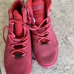 Nike Virescit Virtus LBJ Red Shoes - Size 9.5