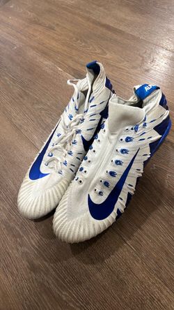 Nike Football Cleats White and Royal Blue