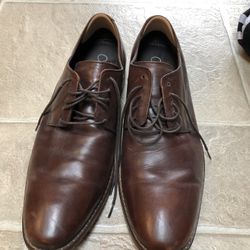 Cole Haan Men’s leather shoes brown 11.5 NikeAir soles (used)