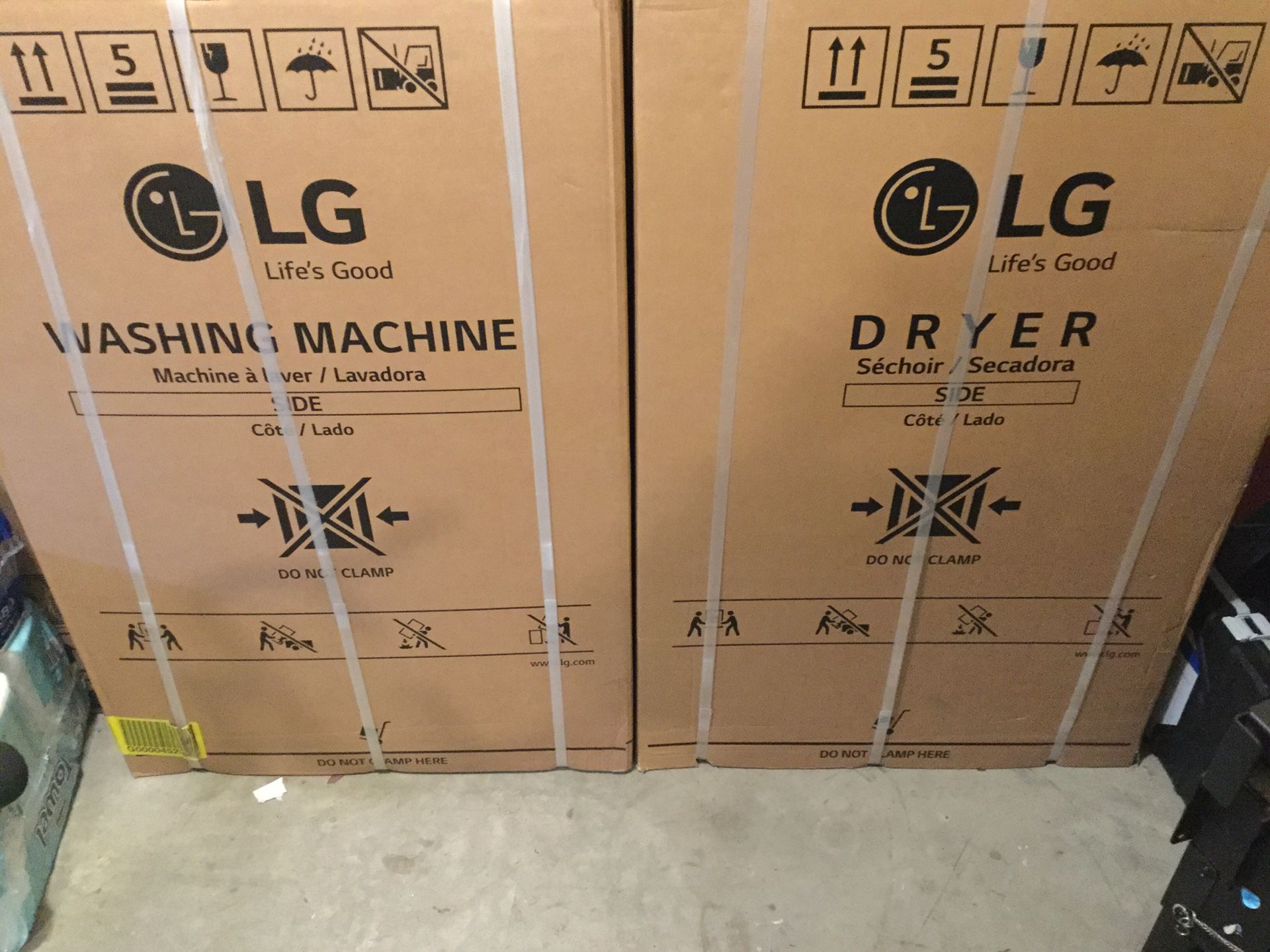 LG washer and dryer (NEW)