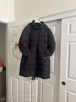 Black  long jacket with a hood