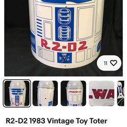 R2 - D2 Vintage Toy Toter Star Wars Return Of The Jedi