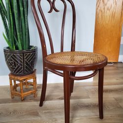 Vintage Brentwood Bistro Chair with Cane Seat