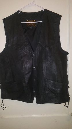 Bikers Leather Vest