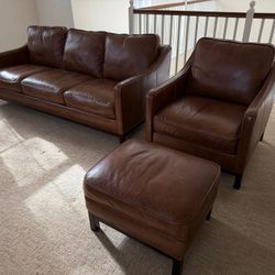 Leather Couch Set for $1750