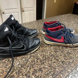 Two Pairs Of Boys Size Nike Shoes