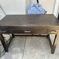 Solid Wood Desk with Drawers  – $55 (Mission Valley)