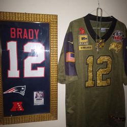Tom Brady Patriots Superbowl LI Display