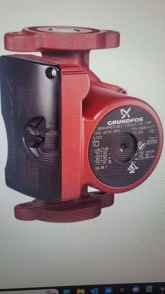 Circulator PUMP 3speed UPS1558FRC 