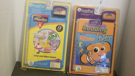 LEAP FROG, BOOKS & CARTRIDGES.