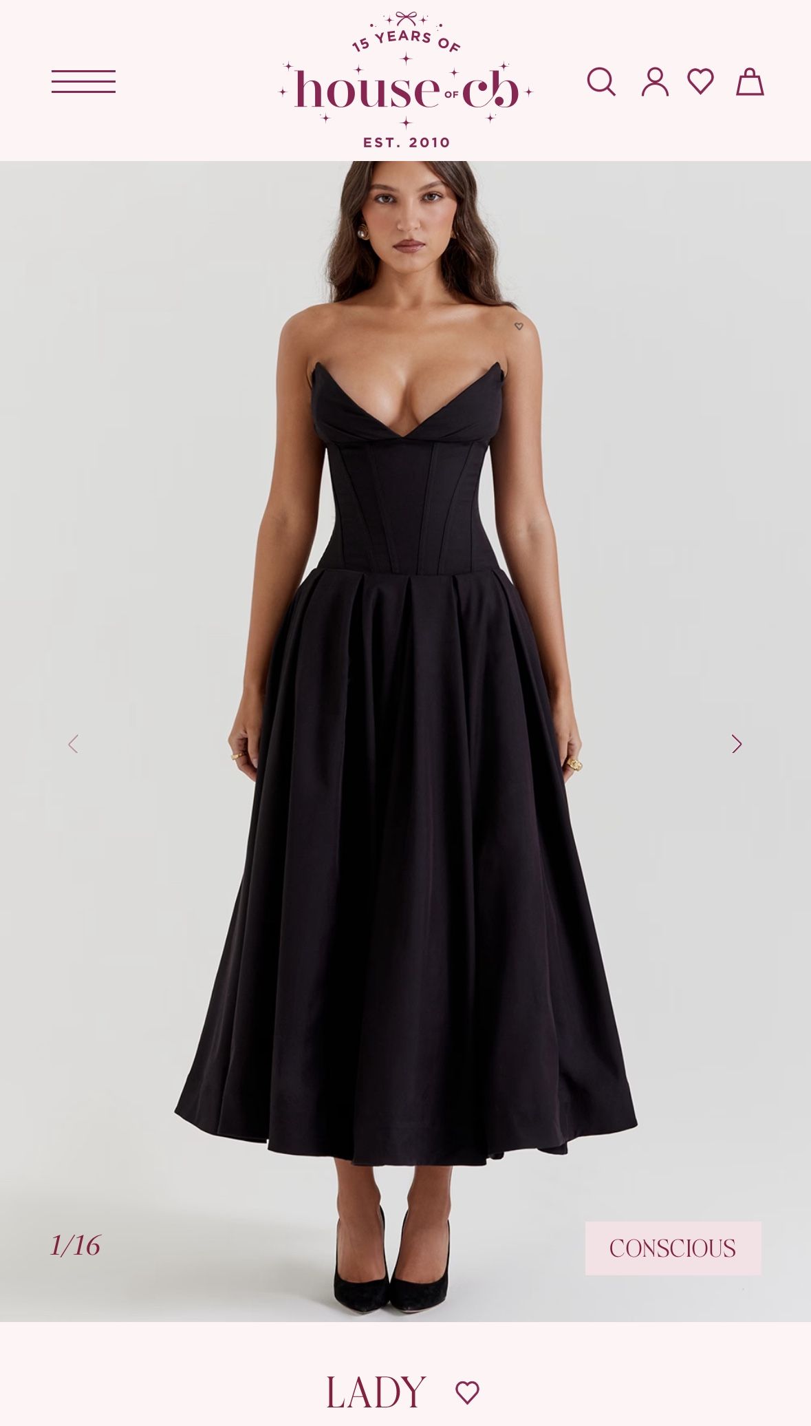 House of CB LADY Black Dress