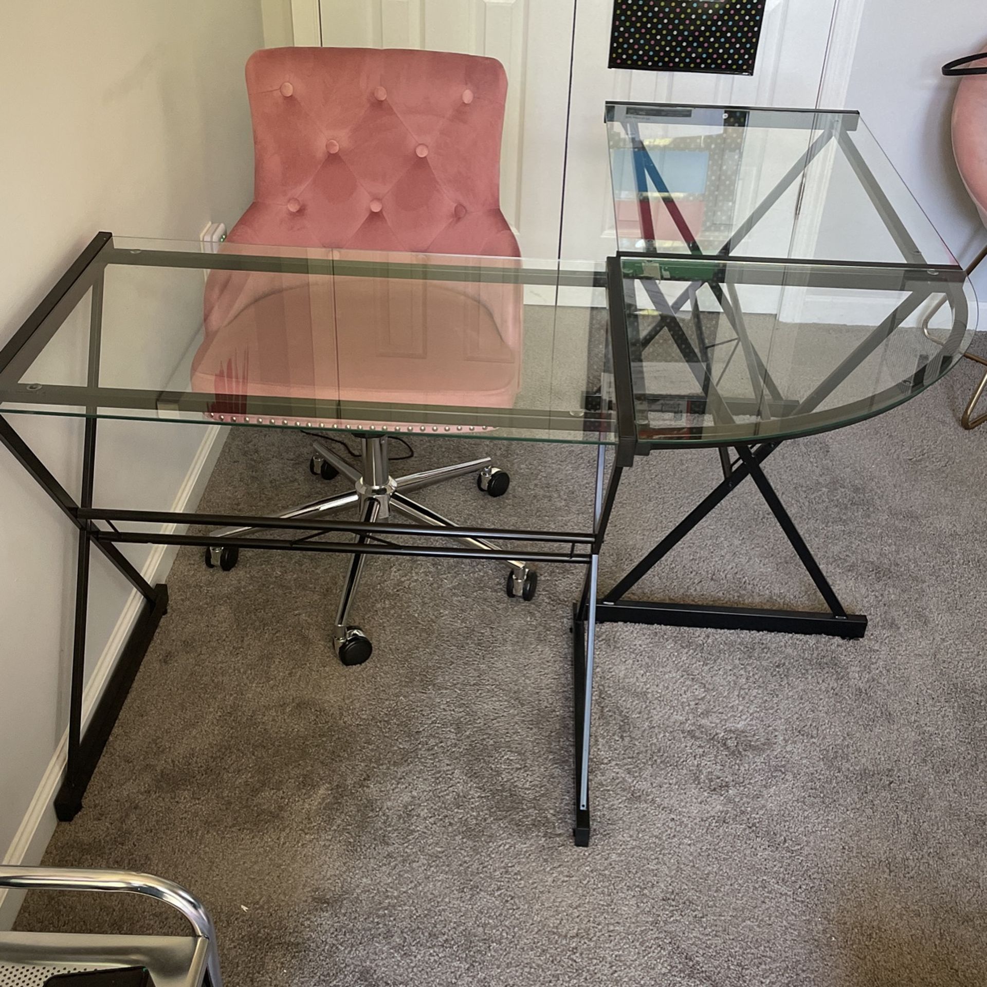 Glass Desk 