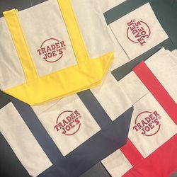 Mini Tote Bag Trader Joes Canvas Bag 1 Each Authentic