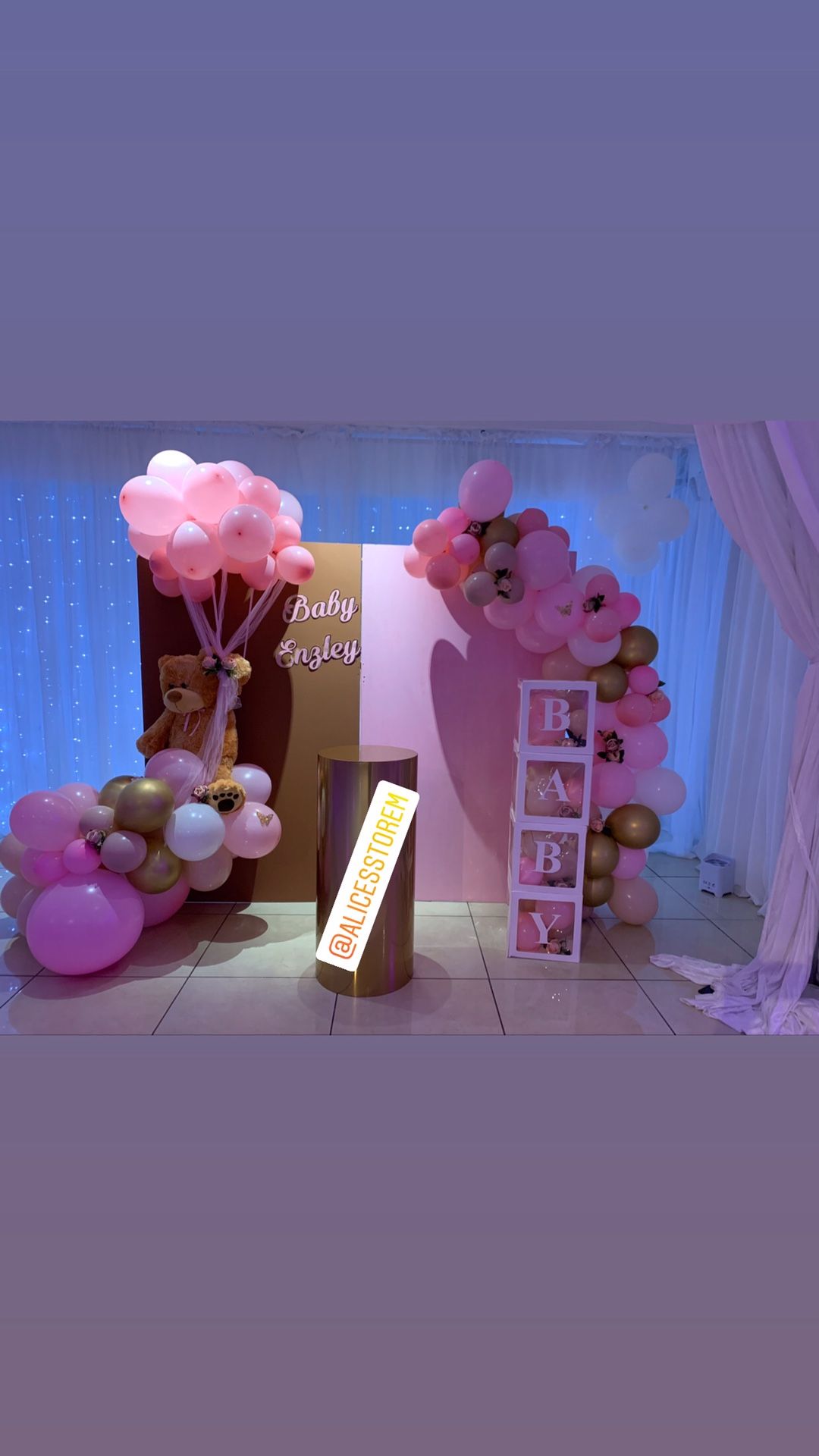 organic balloon arch /Baby Shower-birthday -party-decoration