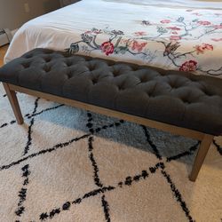 Upholstered Wooden Bench