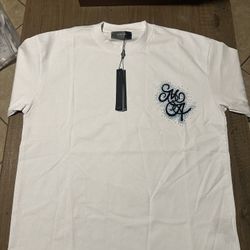 White Amiri Shirt With Rhinesthones Size M,L,XL Brand New With Tag And Bag