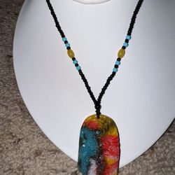 NEW  Jade Dragon Pendant Jewelry Carved Necklace Natural Colorful