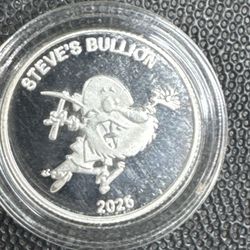 #77 1/10 oz .999 Silver – 2025 Steve’s Bullion x SMK Mint “Donkey Run” – Fractional Collectible – $20 
