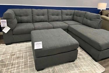 Ashley Grey Sectional w/ Ottoman