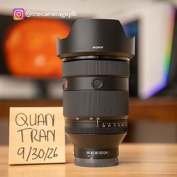 Sony 28-70mm f2 GM lens