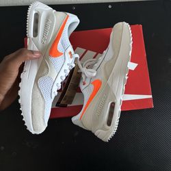 Nike Air Max SYSTM "Total Orange" White Sneakers