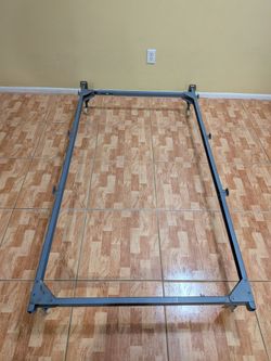 (3 Available) Adjustable Metal B,ed Frame (Tw,in / Tw,in XL / Kin,g) – 7" High | On Wheels