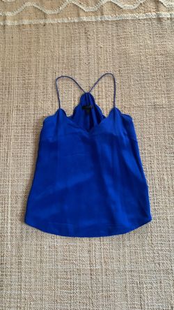 J.Crew Royal Blue Satin Cami Top