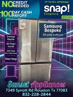 Samsung Bespoke 30cub.ft
