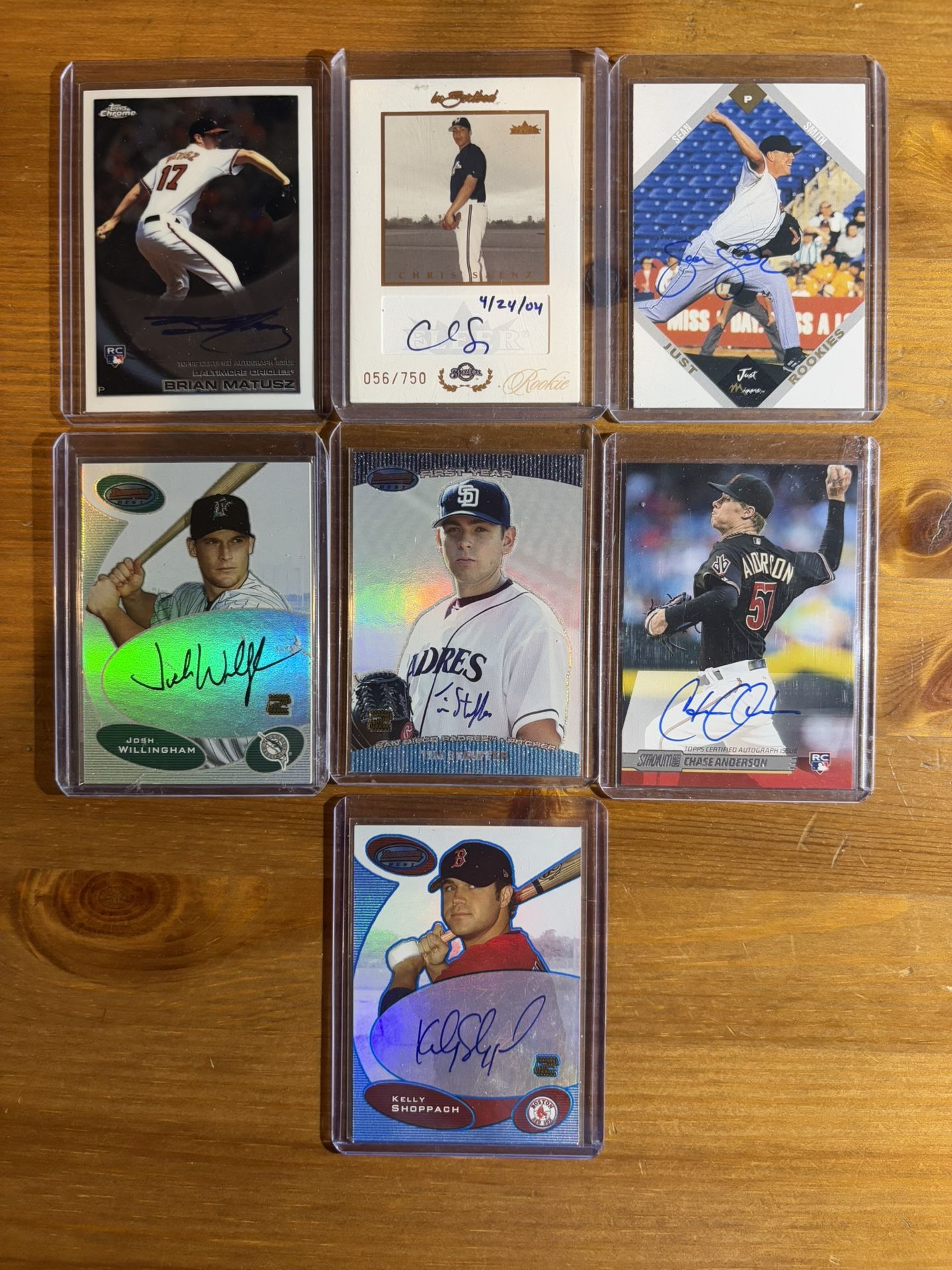Autographed Baseball Card Lot