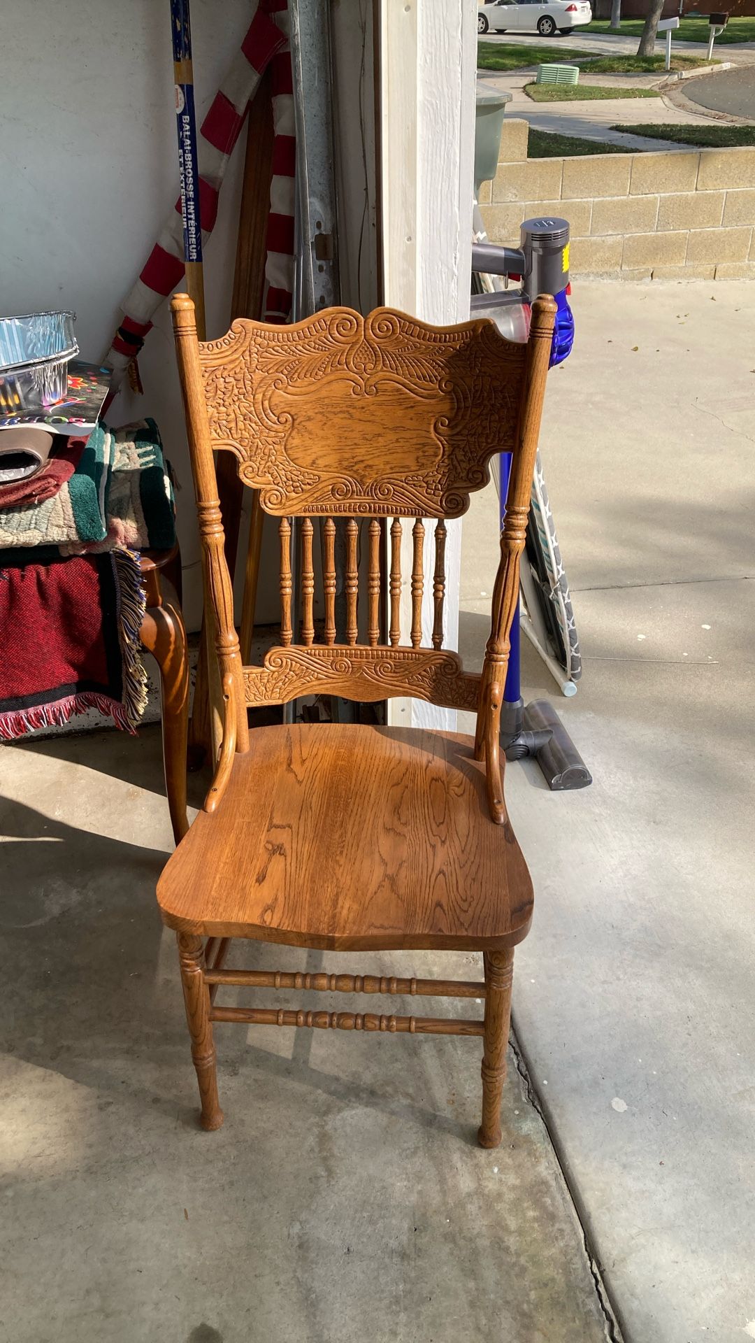 Two Oak Chairs