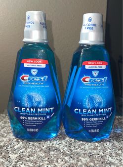 Crest clean mint mouthwash 1L set