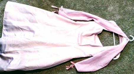 Pink silk dress size 5/6