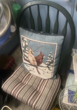 Solid Wood Green Chair
