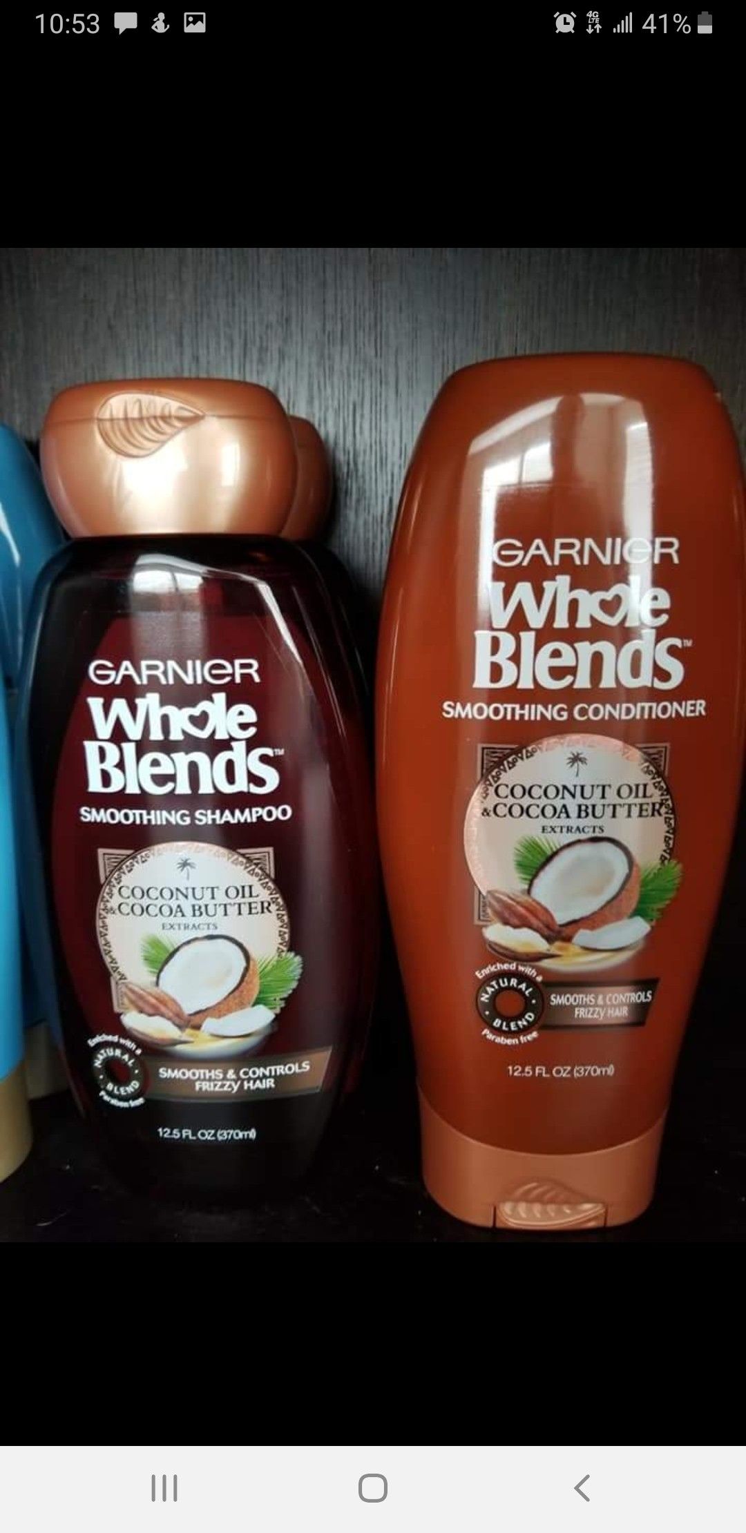 Garnier whole blends shampoo & conditioner