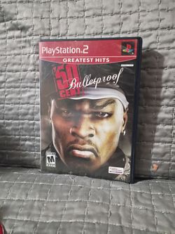 50 cent bulletproof PlayStation 2 case replacement only no video game - with manual
