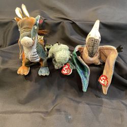 TY Beanie Babies ERRORS Dragon, Swampy & Swoop will sell individually