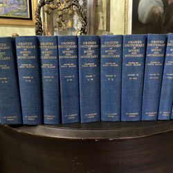 1960 Grove's Dictionary of Music and Musicians 10 Volume Set Complete HC 4Th Ed.