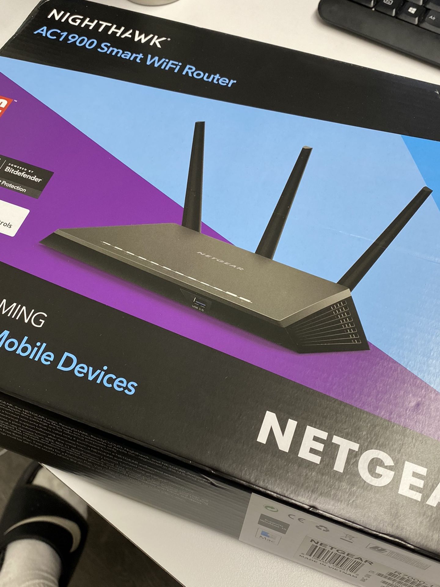 Netgear Nighthawk Smart Wifi Router Ac1900 Wireless Speed Up To 1900 Mbps