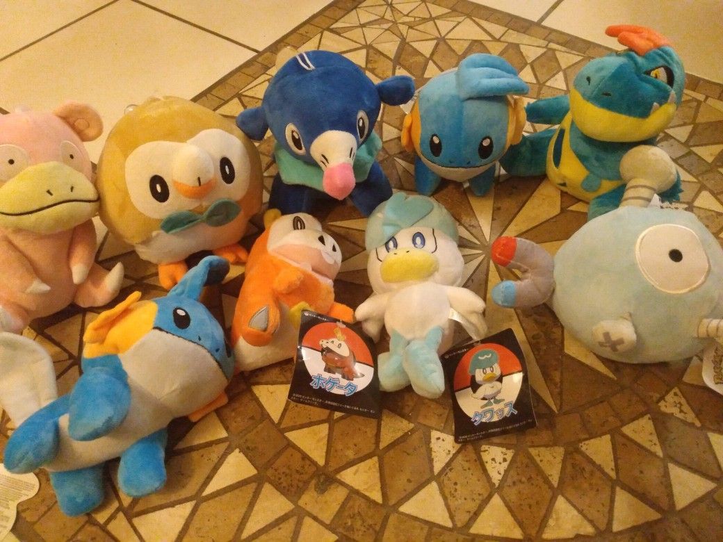 Pokemon Plushies Each Over 100 Different PlushiesTo Choose From