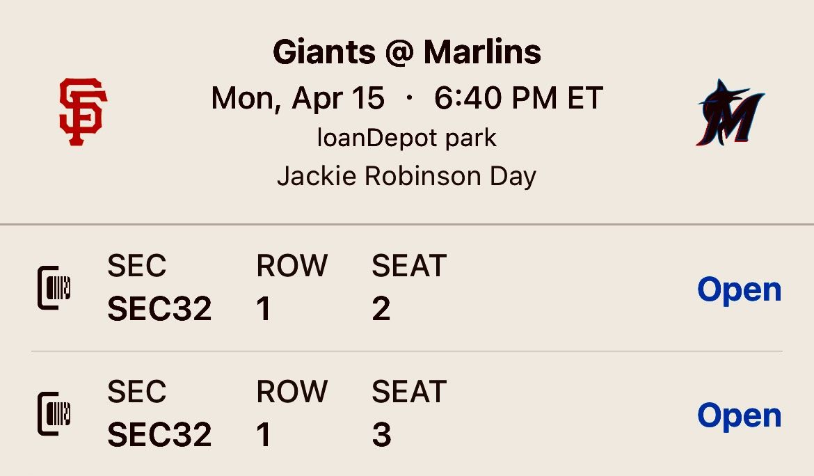 Giants Vs Marlins 