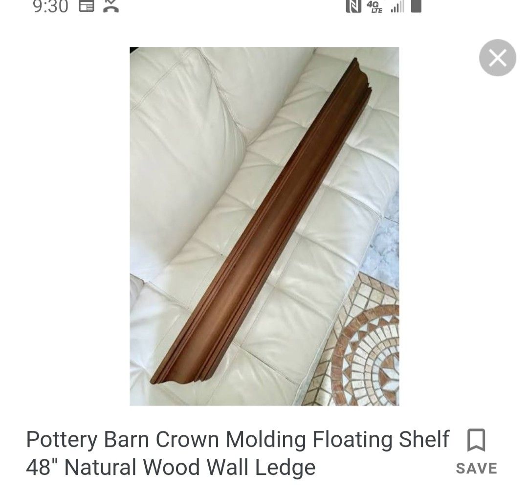 Pottery Barn floating shelf