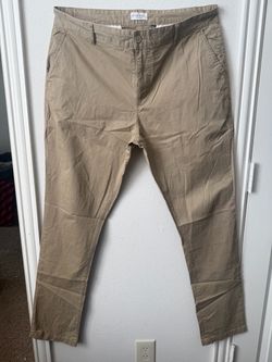 Five Four Mens Size 38 Straight Leg Khaki Chino Pants Tan Cotton Casual