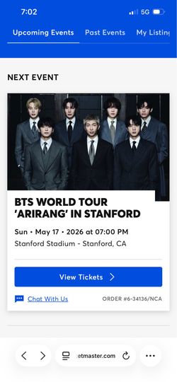BTS Arirang Tour