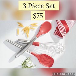 Princess house Red cooking tool set