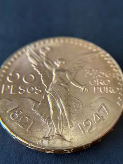 Gold Mexico Coin 50 Pesos ( %100 Real )